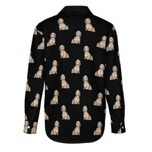 Load image into Gallery viewer, Watercolor Long Haired Chocolate Cream Dachshund Women&#39;s Shirt-Apparel-Apparel, Dachshund, Dog Mom Gifts, Shirt-12