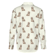 Load image into Gallery viewer, Watercolor Long Haired Chocolate Cream Dachshund Women&#39;s Shirt-Apparel-Apparel, Dachshund, Dog Mom Gifts, Shirt-17