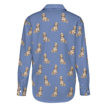 Load image into Gallery viewer, Watercolor Long Haired Chocolate Cream Dachshund Women&#39;s Shirt-Apparel-Apparel, Dachshund, Dog Mom Gifts, Shirt-24