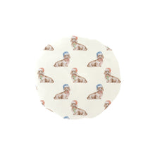 Load image into Gallery viewer, Watercolor Long Haired Cream Dachshunds Christmas Elastic Reusable Shower Caps-Accessories-Accessories, Christmas, Dachshund, Dog Mom Gifts-Ivory4-ONE SIZE-1