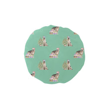 Load image into Gallery viewer, Watercolor Magic German Shepherds Christmas Elastic Reusable Shower Caps-Accessories-Accessories, Christmas, Dog Mom Gifts, German Shepherd-MediumAquaMarine-ONE SIZE-13