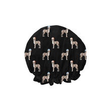 Load image into Gallery viewer, Watercolor Merle Great Dane Christmas Elastic Reusable Shower Caps-Accessories--34