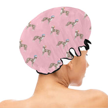 Load image into Gallery viewer, Watercolor Merle Great Dane Christmas Elastic Reusable Shower Caps-Accessories--8