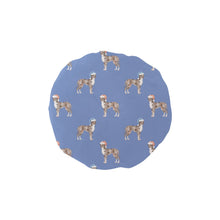 Load image into Gallery viewer, Watercolor Merle Great Dane Christmas Elastic Reusable Shower Caps-Accessories-CornflowerBlue-ONE SIZE-17