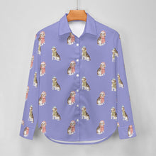 Load image into Gallery viewer, Watercolor Merriment Beagles Christmas Women&#39;s Shirt-Apparel--34