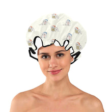 Load image into Gallery viewer, Watercolor Merriment Bichon Frises Christmas Reusable Shower Caps-Accessories-Accessories, Bichon Frise, Christmas, Dog Mom Gifts-2