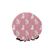Load image into Gallery viewer, Watercolor Merriment Bichon Frises Christmas Reusable Shower Caps-Accessories-Accessories, Bichon Frise, Christmas, Dog Mom Gifts-11