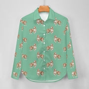 Watercolor Orange White Cocker Spaniels Women's Shirt-Apparel-Apparel, Cocker Spaniel, Dog Mom Gifts, Shirt-28