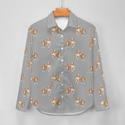 Watercolor Orange White Cocker Spaniels Women's Shirt-Apparel-Apparel, Cocker Spaniel, Dog Mom Gifts, Shirt-34