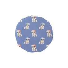 Load image into Gallery viewer, Watercolor Pied French Bulldogs Christmas Elastic Reusable Shower Caps-Accessories-Accessories, Christmas, Dog Mom Gifts, French Bulldog-CornflowerBlue-ONE SIZE-8