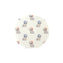 Load image into Gallery viewer, Watercolor Pied French Bulldogs Christmas Elastic Reusable Shower Caps-Accessories-Accessories, Christmas, Dog Mom Gifts, French Bulldog-Ivory3-ONE SIZE-1