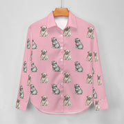 Watercolor Precious Pug Puppies Women's Shirt - 9 Colors-Apparel-Apparel, Dog Mom Gifts, Pug, Shirt-16