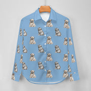 Watercolor Precious Pug Puppies Women's Shirt - 9 Colors-Apparel-Apparel, Dog Mom Gifts, Pug, Shirt-22