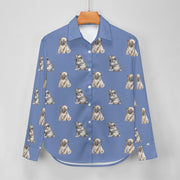 Watercolor Precious Pug Puppies Women's Shirt - 9 Colors-Apparel-Apparel, Dog Mom Gifts, Pug, Shirt-25