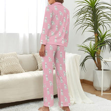 Load image into Gallery viewer, Watercolor Radiance Bichon Frise Pajamas Set for Women-Pajamas-Apparel, Bichon Frise, Dog Mom Gifts, Pajamas-15