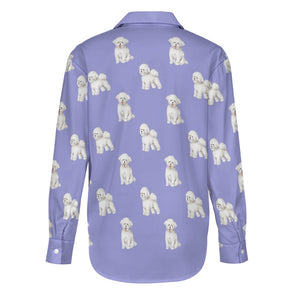 Watercolor Radiance Bichon Frise Women's Shirt - 9 Colors-Apparel-Apparel, Bichon Frise, Dog Mom Gifts, Shirt-12