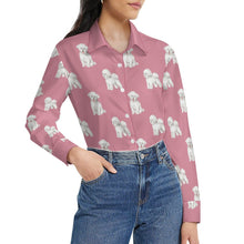 Load image into Gallery viewer, Watercolor Radiance Bichon Frise Women&#39;s Shirt - 9 Colors-Apparel-Apparel, Bichon Frise, Dog Mom Gifts, Shirt-41