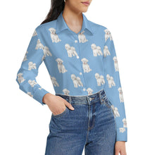 Load image into Gallery viewer, Watercolor Radiance Bichon Frise Women&#39;s Shirt - 9 Colors-Apparel-Apparel, Bichon Frise, Dog Mom Gifts, Shirt-42