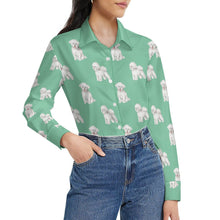 Load image into Gallery viewer, Watercolor Radiance Bichon Frise Women&#39;s Shirt - 9 Colors-Apparel-Apparel, Bichon Frise, Dog Mom Gifts, Shirt-44