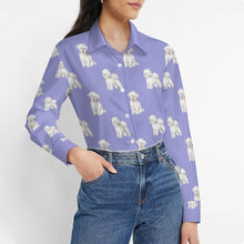 Load image into Gallery viewer, Watercolor Radiance Bichon Frise Women&#39;s Shirt - 9 Colors-Apparel-Apparel, Bichon Frise, Dog Mom Gifts, Shirt-9