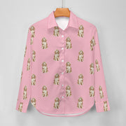Watercolor Red Cocker Spaniels Women's Shirt-Apparel-Apparel, Cocker Spaniel, Dog Mom Gifts, Shirt-16