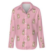 Load image into Gallery viewer, Watercolor Red Cocker Spaniels Women&#39;s Shirt-Apparel-Apparel, Cocker Spaniel, Dog Mom Gifts, Shirt-Light Pink-S-17