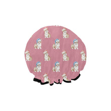 Load image into Gallery viewer, Watercolor Red Corgis Christmas Reusable Shower Caps-Accessories-Accessories, Christmas, Corgi, Dog Mom Gifts-11