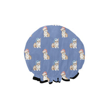 Load image into Gallery viewer, Watercolor Red Corgis Christmas Reusable Shower Caps-Accessories-Accessories, Christmas, Corgi, Dog Mom Gifts-13