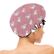 Load image into Gallery viewer, Watercolor Red Corgis Christmas Reusable Shower Caps-Accessories-Accessories, Christmas, Corgi, Dog Mom Gifts-18