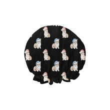 Load image into Gallery viewer, Watercolor Red Corgis Christmas Reusable Shower Caps-Accessories-Accessories, Christmas, Corgi, Dog Mom Gifts-7