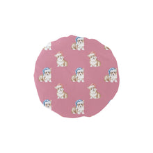 Load image into Gallery viewer, Watercolor Red Corgis Christmas Reusable Shower Caps-Accessories-Accessories, Christmas, Corgi, Dog Mom Gifts-Dusty Pink-ONE SIZE-10