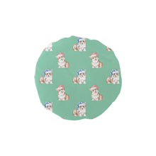 Load image into Gallery viewer, Watercolor Red Corgis Christmas Reusable Shower Caps-Accessories-Accessories, Christmas, Corgi, Dog Mom Gifts-Mint Green-ONE SIZE-14