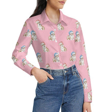 Load image into Gallery viewer, Watercolor Red Corgis Christmas Women's Shirt-Apparel-Apparel, Christmas, Corgi, Dachshund, Dog Mom Gifts, Shirt-40