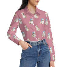 Load image into Gallery viewer, Watercolor Red Corgis Christmas Women's Shirt-Apparel-Apparel, Christmas, Corgi, Dachshund, Dog Mom Gifts, Shirt-41