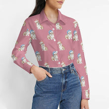 Load image into Gallery viewer, Watercolor Red Corgis Christmas Women's Shirt-Apparel-Apparel, Christmas, Corgi, Dachshund, Dog Mom Gifts, Shirt-5