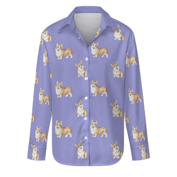 Watercolor Red Corgis Women's Shirt - 9 Colors