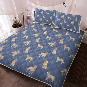 Watercolor Red Speckle Blue Heelers Quilted Bedding Set-Bedding-Bedding, Blankets, Blue Heeler, Home Decor-12