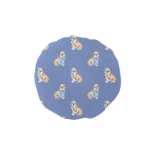 Load image into Gallery viewer, Watercolor Red White English Bulldogs Christmas Elastic Reusable Shower Caps-Accessories-Accessories, Christmas, Dog Mom Gifts, English Bulldog-CornflowerBlue-ONE SIZE-9