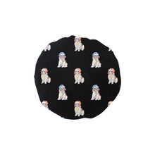 Load image into Gallery viewer, Watercolor Red White Springer Spaniel Christmas Elastic Reusable Shower Caps-Accessories-Accessories, Christmas, Dog Mom Gifts, English Springer Spaniel-Black-ONE SIZE-17