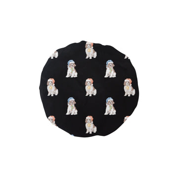 Watercolor Red White Springer Spaniel Christmas Elastic Reusable Shower Caps-Accessories-Accessories, Christmas, Dog Mom Gifts, English Springer Spaniel-Black-ONE SIZE-17