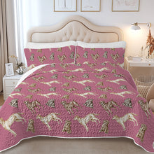 Load image into Gallery viewer, Watercolor Reverie Labradors Quilted Bedding Set-Bedding-Bedding,Blankets,Christmas,Home Decor-13