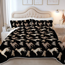Load image into Gallery viewer, Watercolor Reverie Labradors Quilted Bedding Set-Bedding-Bedding,Blankets,Christmas,Home Decor-5