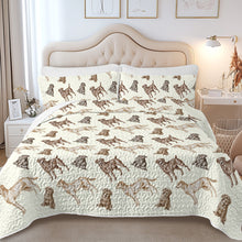 Load image into Gallery viewer, Watercolor Reverie Labradors Quilted Bedding Set-Bedding-Bedding,Blankets,Christmas,Home Decor-6