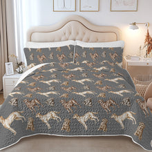 Load image into Gallery viewer, Watercolor Reverie Labradors Quilted Bedding Set-Bedding-Bedding,Blankets,Christmas,Home Decor-9