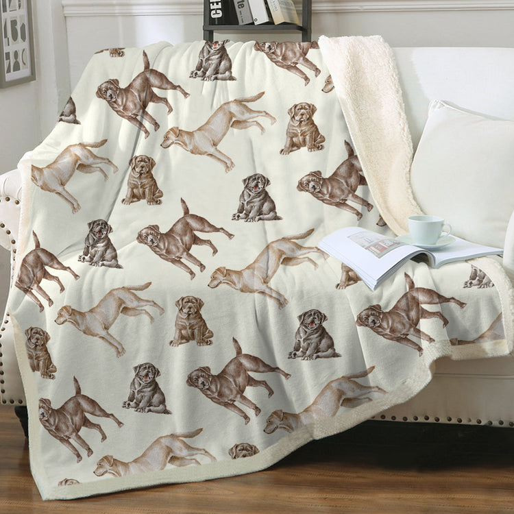 Watercolor Reverie Labradors Warm Sherpa Fleece Blanket 8 Colors 750x