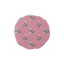 Load image into Gallery viewer, Watercolor Rottweiler Puppies Christmas Elastic Reusable Shower Caps-Accessories-Accessories, Christmas, Dog Mom Gifts, Rottweiler-Dusty Pink-ONE SIZE-5