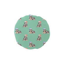 Load image into Gallery viewer, Watercolor Rottweiler Puppies Christmas Elastic Reusable Shower Caps-Accessories-Accessories, Christmas, Dog Mom Gifts, Rottweiler-Mint Green-ONE SIZE-12