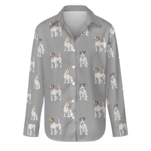 Load image into Gallery viewer, Watercolor Rough Coat Jack Russell Terriers-S-DarkGray-37