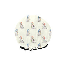 Load image into Gallery viewer, Watercolor Russell Terrier Puppies Christmas Elastic Reusable Shower Caps-Accessories-Accessories, Christmas, Dog Mom Gifts, Jack Russell Terrier-2