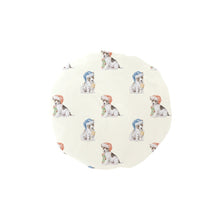Load image into Gallery viewer, Watercolor Russell Terrier Puppies Christmas Elastic Reusable Shower Caps-Accessories-Accessories, Christmas, Dog Mom Gifts, Jack Russell Terrier-Ivory-ONE SIZE-1